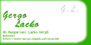 gergo lacko business card